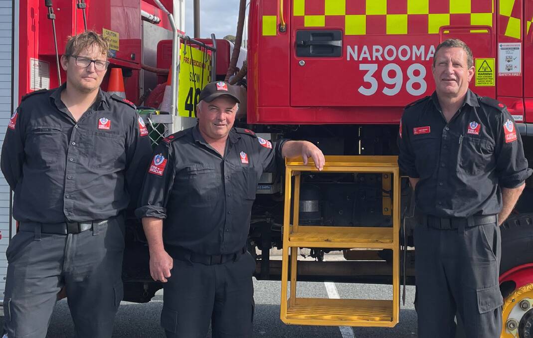 The longest serving member at Fire and Rescue NSW's Narooma station has been with them for 29 years. Picture by Marion Williams