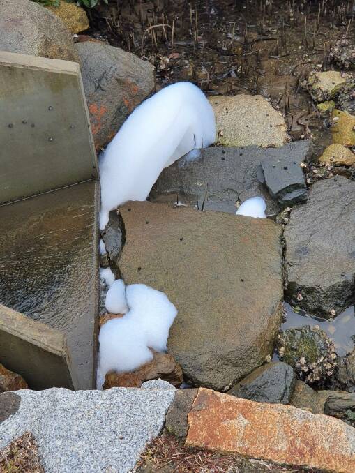 Storm water drain at Narooma pool in May 2022. Picture supplied
