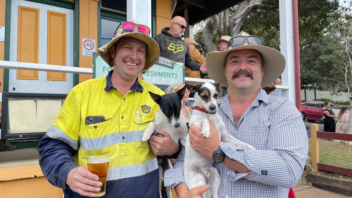 Darcy Cup winner Brian (and owner Jason Snell) and second-placed Merv (with owner Chris Weire). Picture by Marion Williams