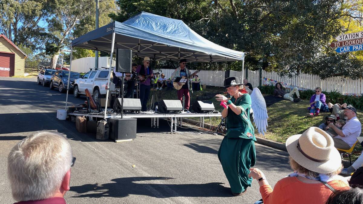 Local act Punkalla Holler were very well received at Tilba Festival. Picture by Marion Williams