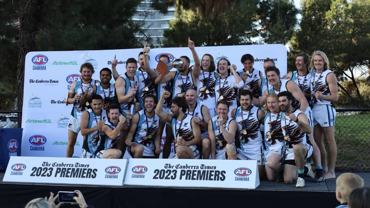 "It's not very often you get to go out in a fairytale finish," said player-coach Michael Kenny of the Seahawks triumphant 2023 season win in Canberra on September 2.