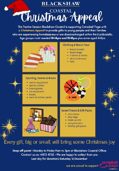 Show your support for disadvantaged Eurobodalla teens this Christmas