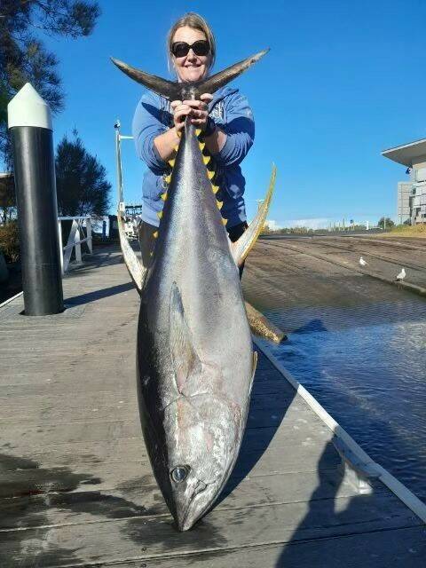 Katie Lake from Surfside landed this personal best Yellowfin Tuna this week.