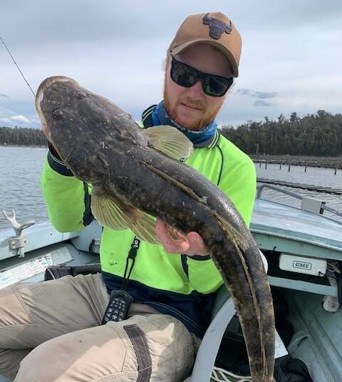 Jessie Coulter from Moruya with a 65cm dusty flathead caught in the Clyde River.