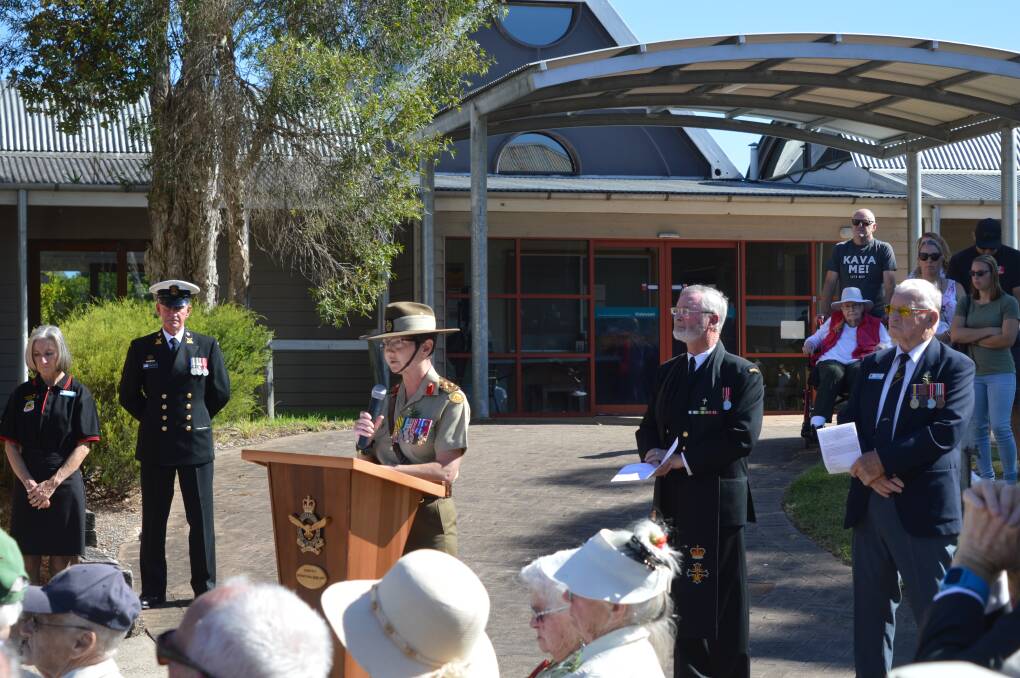 Brigadier Sue Melotte spoke at the Moruya Anzac Day service on April 25. 