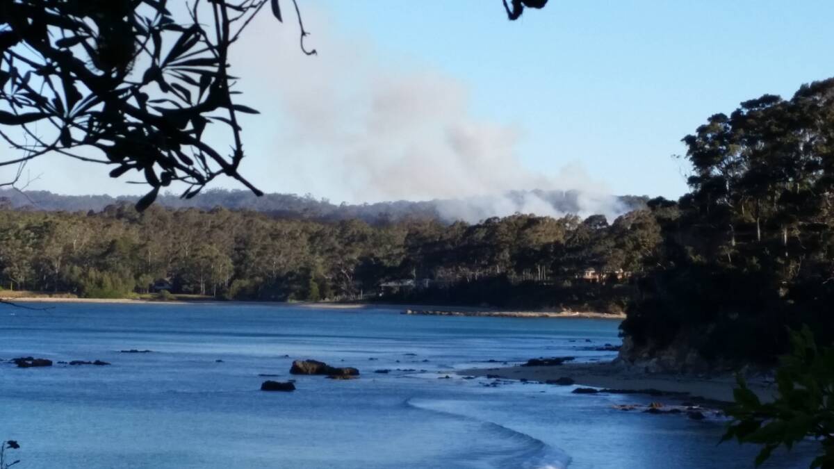 CALL FOR HAZARD REDUCTION: The recent fires at Surf Beach have sparked  call for hazard reduction. Picture: Peter Learmont.