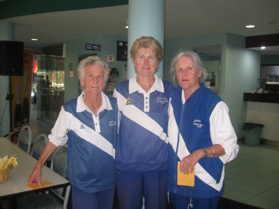 Malua Bay winners: June Williams, Karen Signor and Tricia Wheeler.