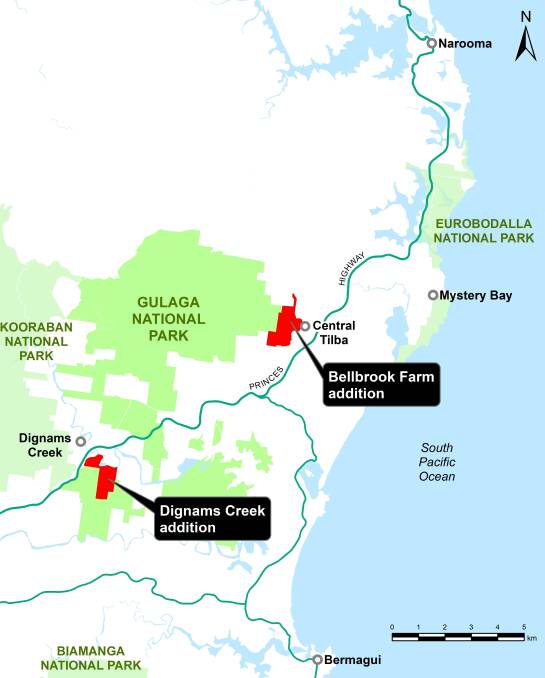 Two new parcels of land added to Gulaga National Park. Picture supplied