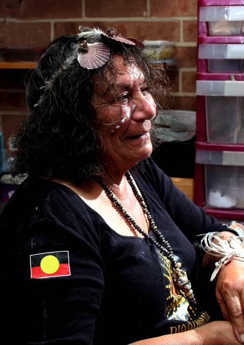 Proud Aboriginal elder Vivienne Mason stays 70-years young by dancing with the Djaadjawan Dancers, representing her community, going camping and fishing, and creating works out of shells.