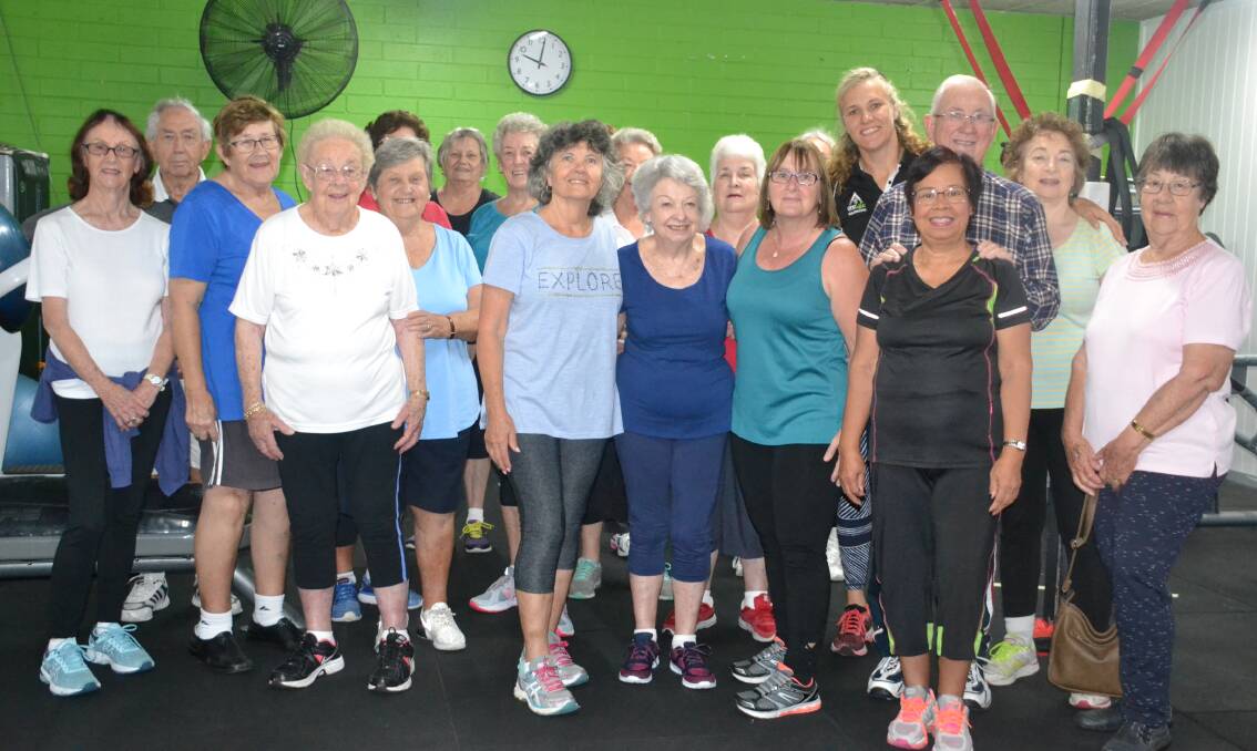FIGHTING FIT: Ilma Sinclair with participants in One Life Gym's gentle circuit class.