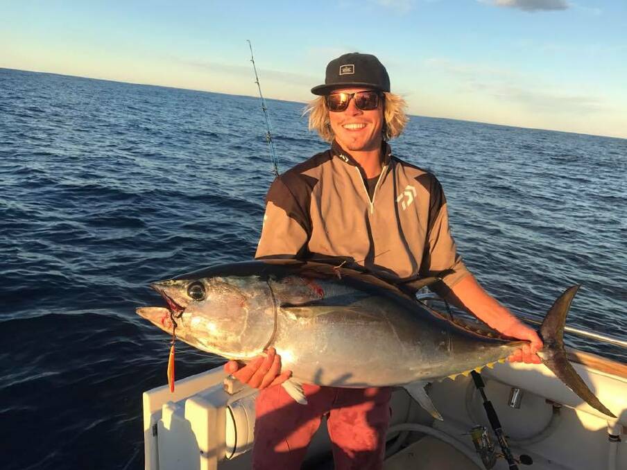 BLUEFIN RUN: Narooma charter skipper Nick Cowley and his clients got onto a good bluefin tuna run over the last week with a school of fish around the boat. 