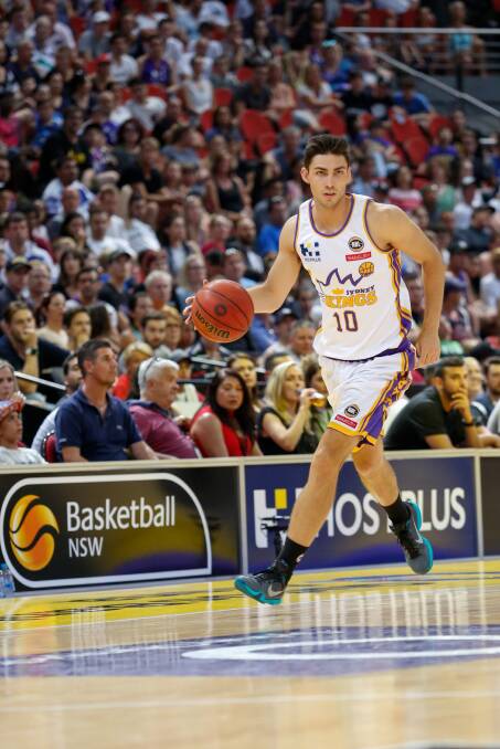 HOME COURT: Darcy Harding on court for the Sydney Kings.
