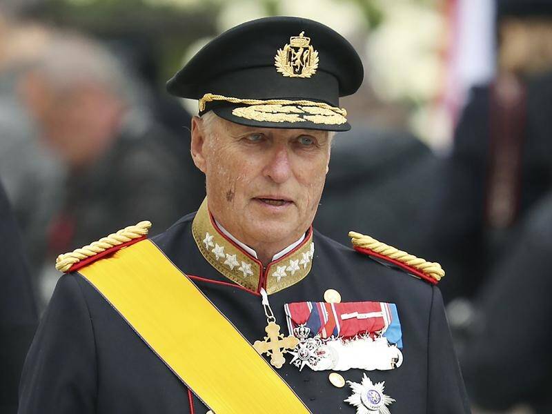 "His Majesty the King is still recovering," the palace says of Norway's King Harald. (AP PHOTO)