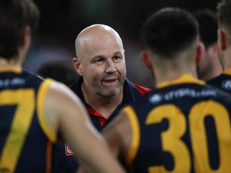 Adelaide coach Matthew Nicks is excited by his Crows list ahead of the new AFL season. (Jason O'BRIEN/AAP PHOTOS)