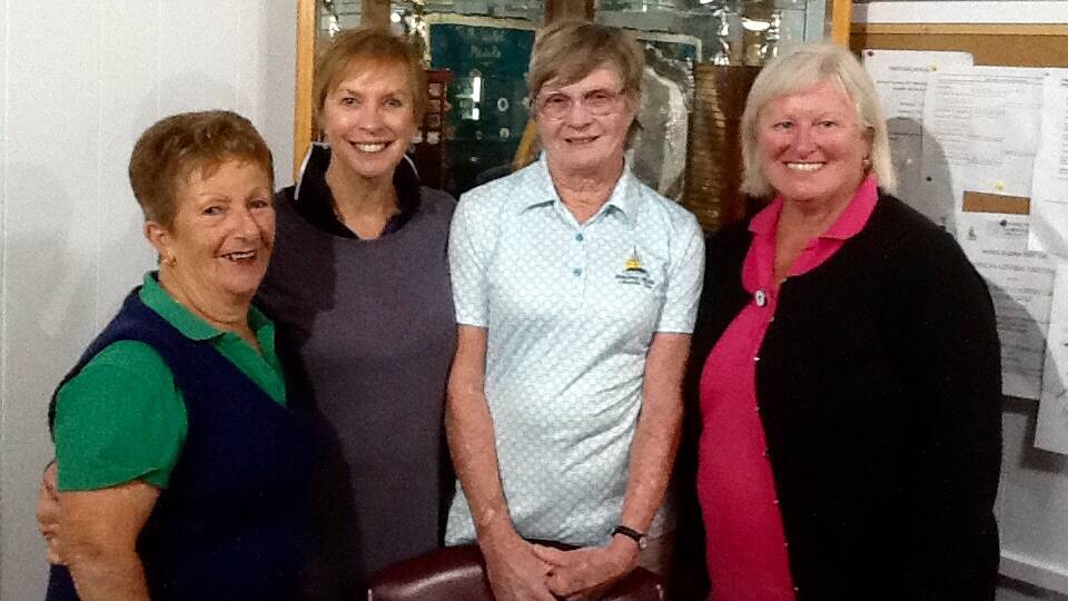 Tuross Head Ladies: Lyn Benger, Pauline Nash,Gail Rogers (gold medal winner) and Teri Swanbury. 