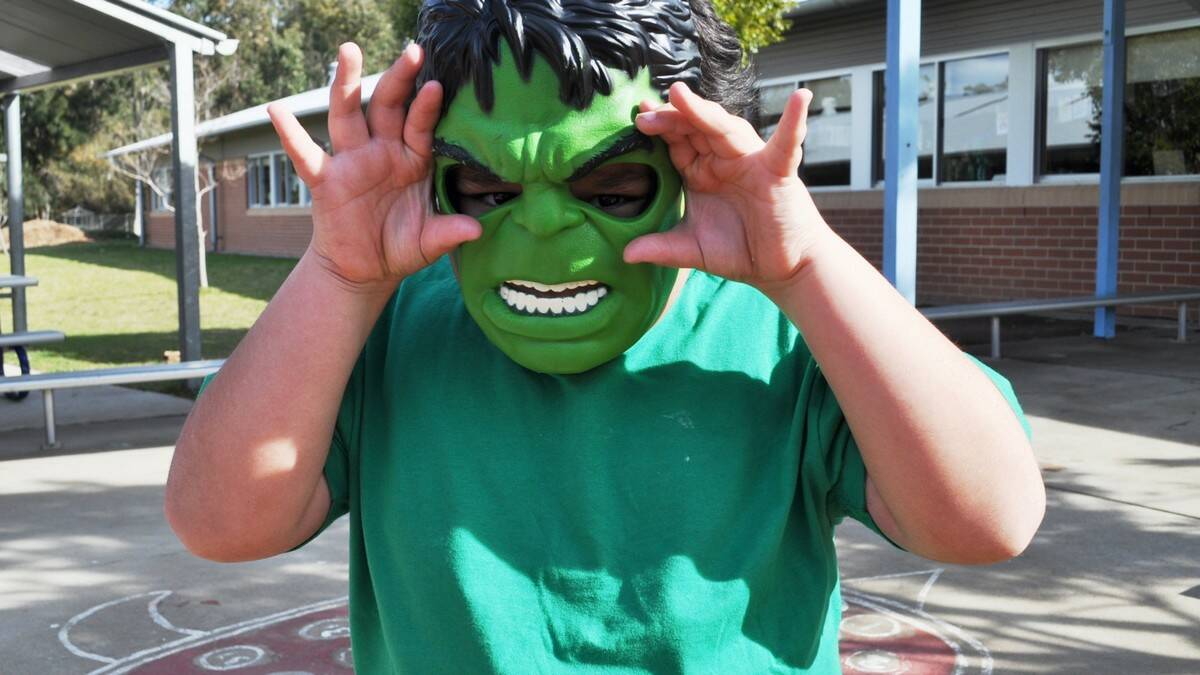 Bowen Chapman as The Hulk. 